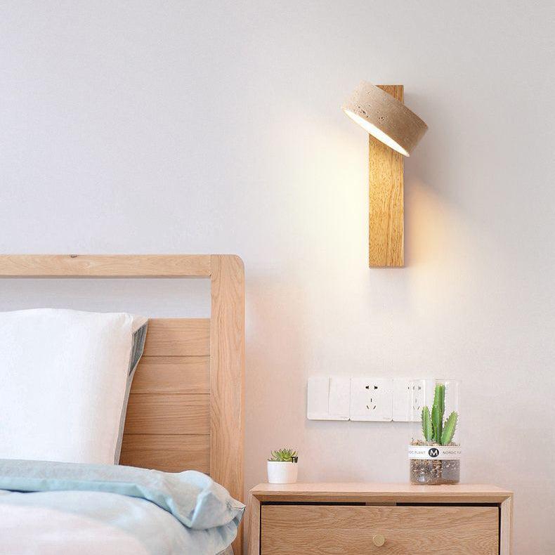Travertin Vägghängd Lampa – Wabi Sabi Stil Vägglampa för Moderna Interiörer Carvallo