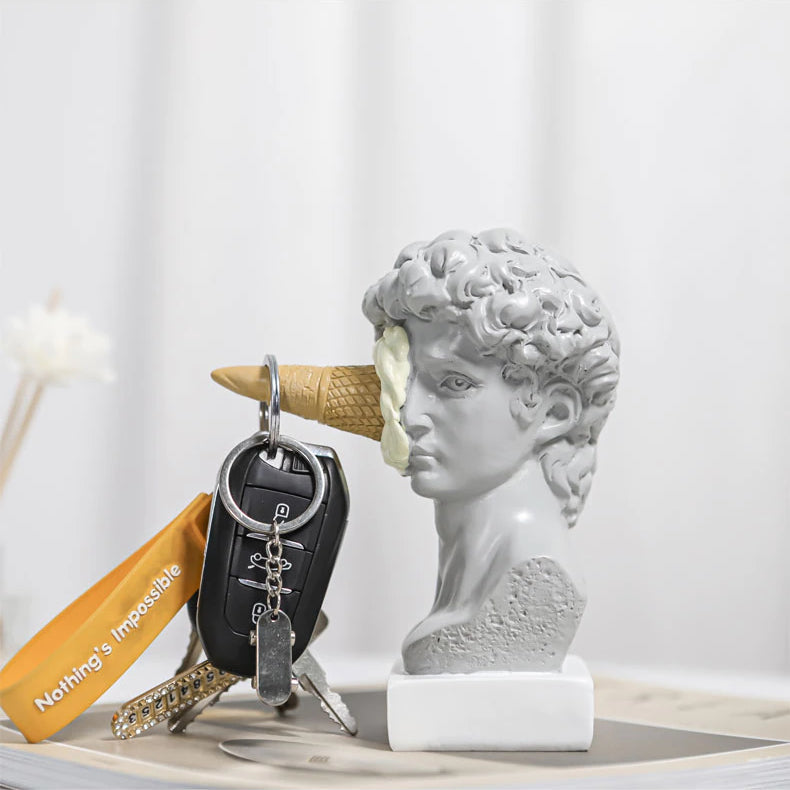 David Glassstaty Hem Dekor för Kreativ Bokhylla Display Carvallo