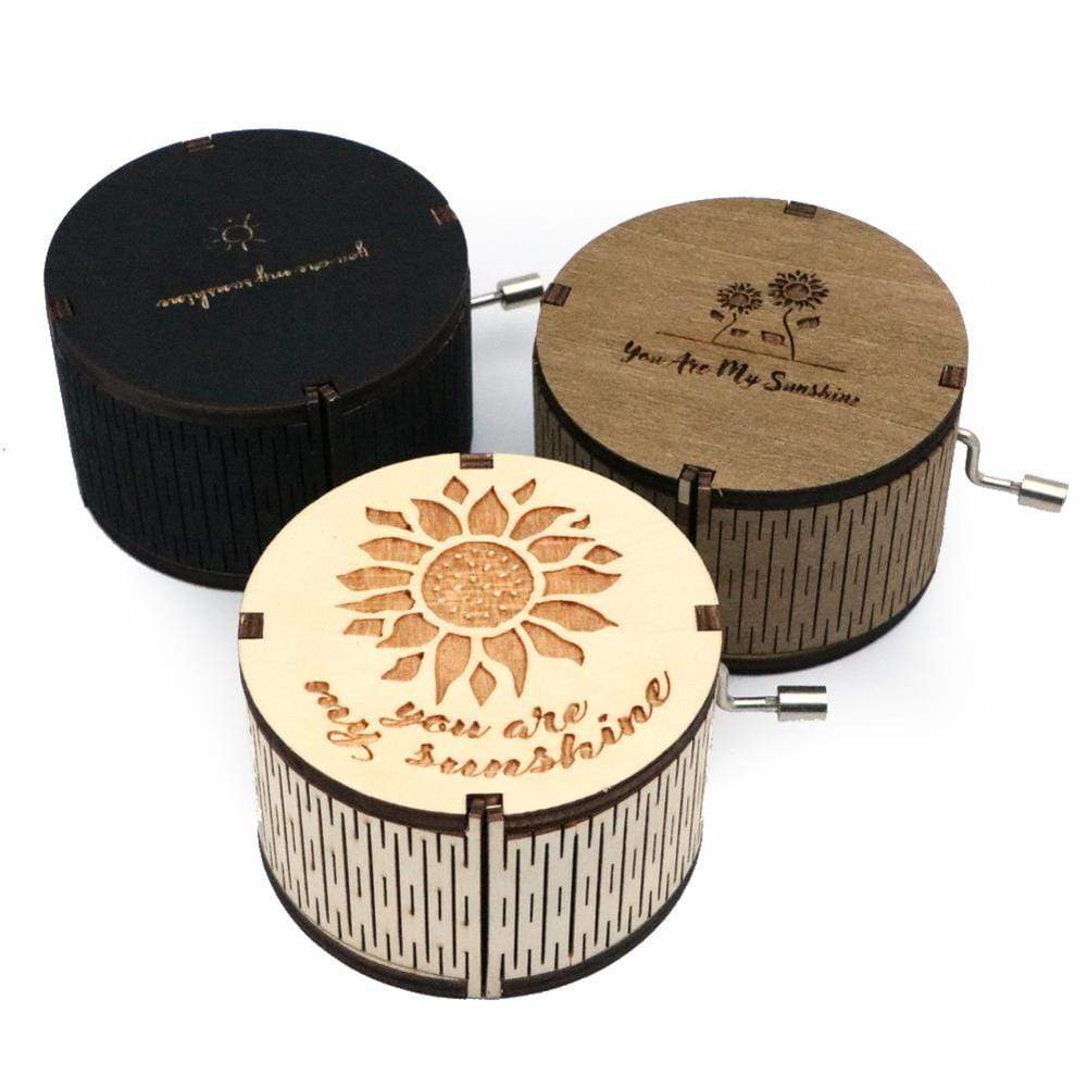 MelodyGlow - Tidlös "You Are My Sunshine" Vintage-inspirerad speldosa MILA Sverige