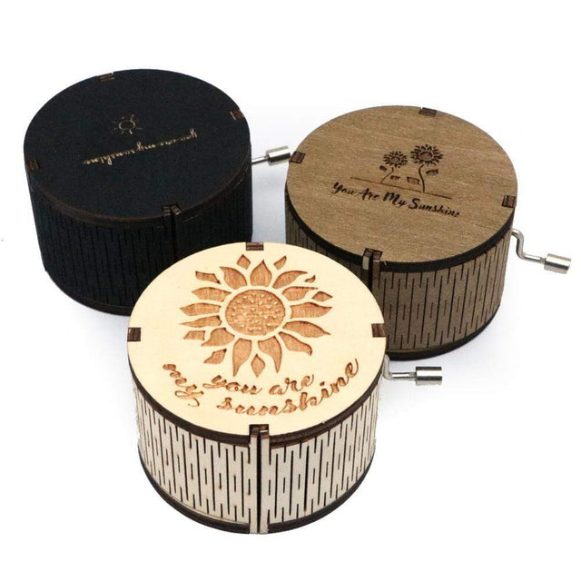 MelodyGlow - Tidlös "You Are My Sunshine" Vintage-inspirerad speldosa MILA Sverige