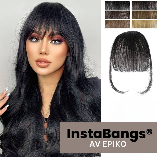 InstaBangs® Clip-on-lugg-Hemnix-Svart-Hemnix