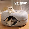 Catopia® munkformad peekaboo-kattsäng-Hemnix-Grå-S-Hemnix