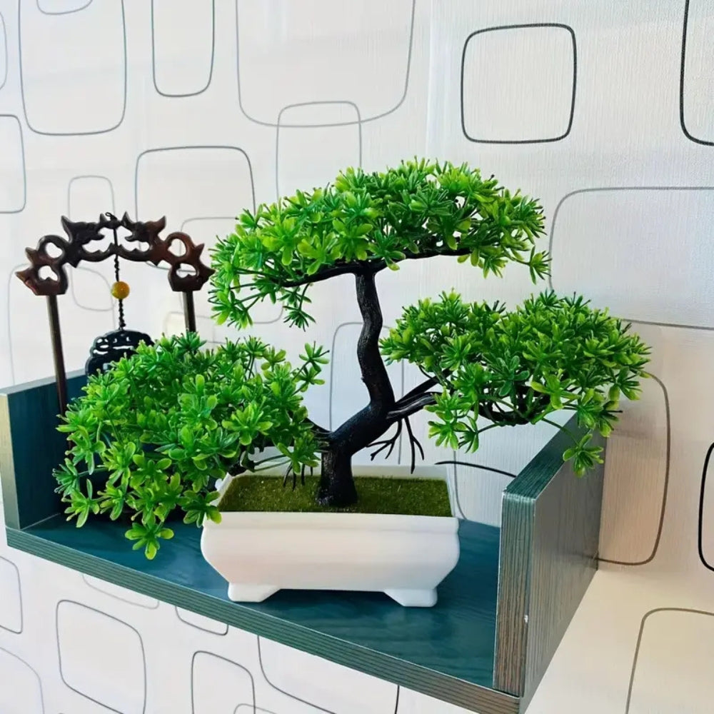 Yuriko Mini Konstgjord Bonsai Träd Skrivbord Dekor Carvallo