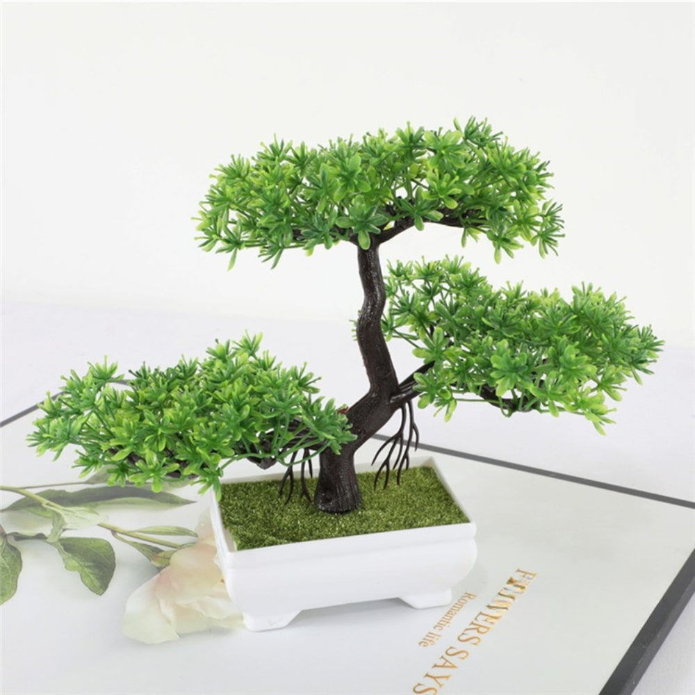 Yuriko Mini Konstgjord Bonsai Träd Skrivbord Dekor Carvallo