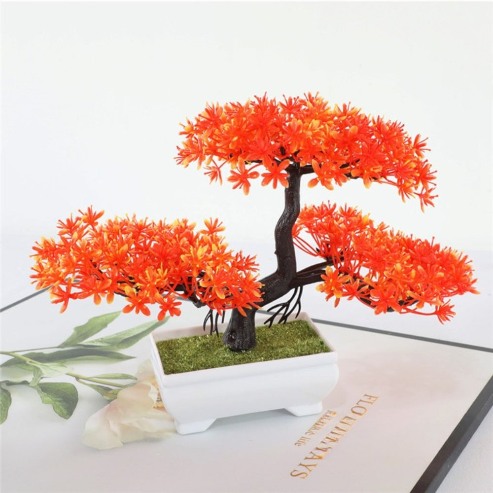 Yuriko Mini Konstgjord Bonsai Träd Skrivbord Dekor Carvallo