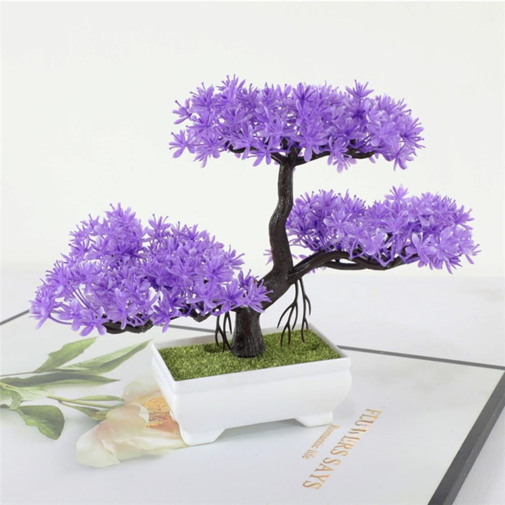 Yuriko Mini Konstgjord Bonsai Träd Skrivbord Dekor Carvallo