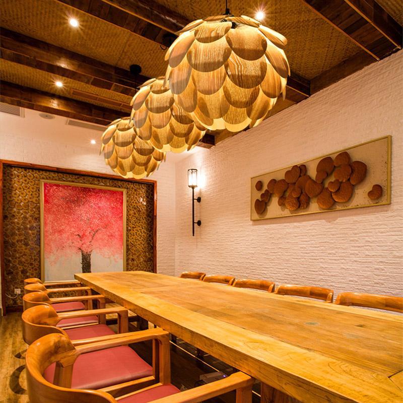 Rustikalt Ananasformat Hänglampa Carvallo