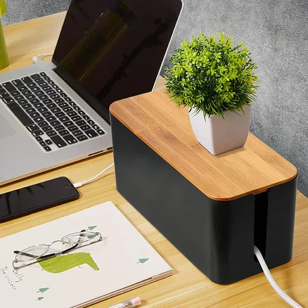 Luxora Trådhållarbox för prydlig kabelhantering Carvallo