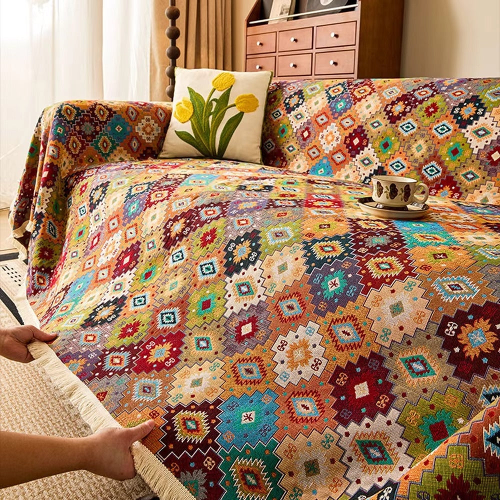 Zahara Geometrisk Tribal Kilim Sofföverdrag Carvallo