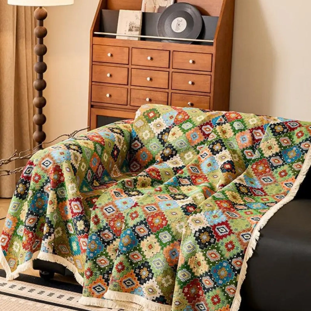 Zahara Geometrisk Tribal Kilim Sofföverdrag Carvallo