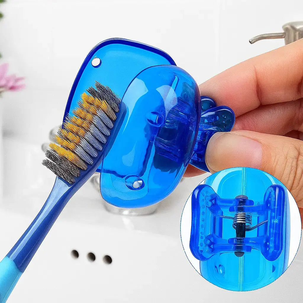 Tandborsteskydd med klämmskydd och resefodral – Hygieniska dammskydd (set om 4) MILA Sverige