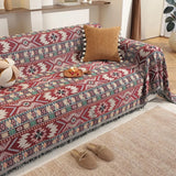 Zarela Boho Chenille Sofasläp Cover Carvallo