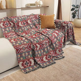 Zarela Boho Chenille Sofasläp Cover Carvallo