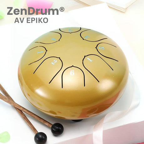 ZenDrum® 8-noters ståltungtrumma-Hemnix-Guld-Hemnix