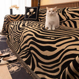 Zentara Chenille Zebra Geometrisk Soffaöverdrag Carvallo