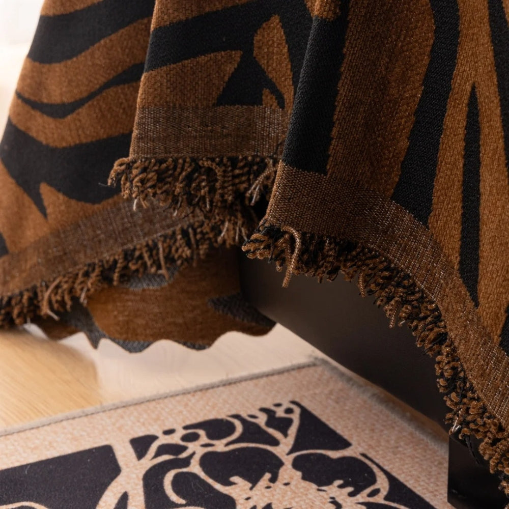 Zentara Chenille Zebra Geometrisk Soffaöverdrag Carvallo