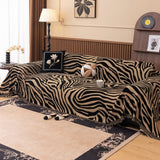 Zentara Chenille Zebra Geometrisk Soffaöverdrag Carvallo