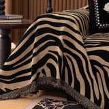 Zentara Chenille Zebra Geometrisk Soffaöverdrag Carvallo
