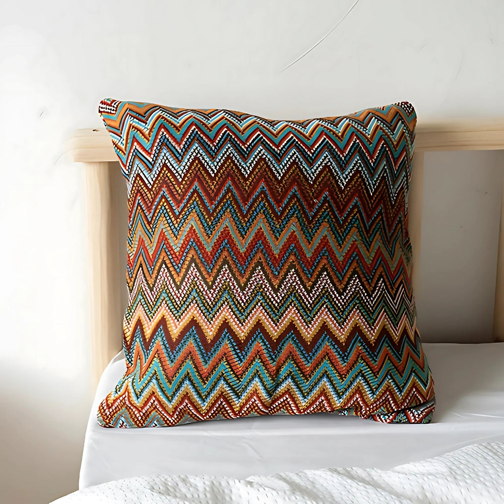 Zigzag Stick Boho Kuddöverdrag Carvallo