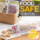 Återanvändbara Ziplock-förvaringspåsar - Snygga läckagesäkra matorganiseringspåsar MILA Sverige