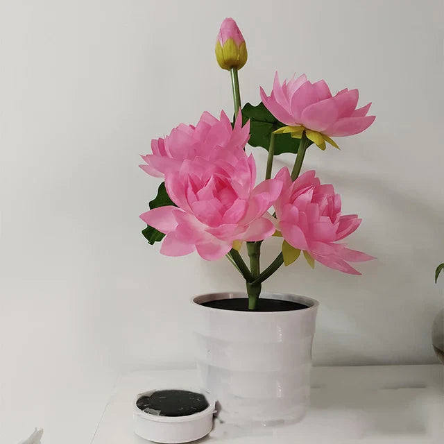 SolarBloom - Solenergi Lotusblomma Trädgårdslampa – Dekorativ LED Utomhusbelysning Carvallo