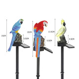 ParrotGlow – Dekorativ trädgårdsbelysning med papegoja på stenbotten Carvallo