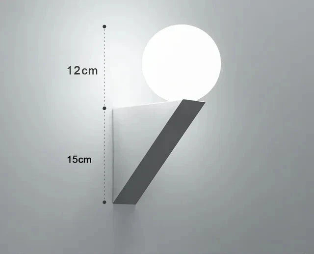 LuminoTone - Modern Duo-Tone Vägglampa med Mjölkglas Carvallo