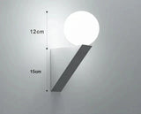 LuminoTone - Modern Duo-Tone Vägglampa med Mjölkglas Carvallo