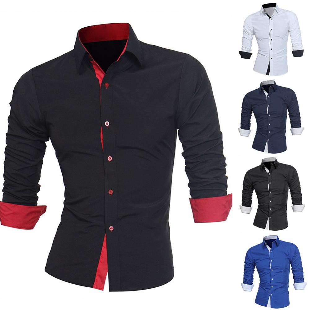 Män Slim Fit långa ärmar-Clothes for Men-Hemnix-Hemnix