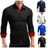 Män Slim Fit långa ärmar-Clothes for Men-Hemnix-Hemnix