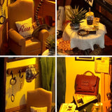 Detektivbyrå DIY Miniatyrhus – 3D pusselset med belysning för kreativa hobbyister Carvallo