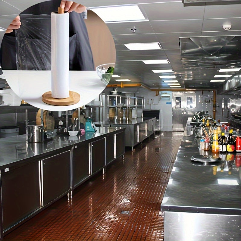 Bamboo Pappershanddukshållare med Naturlig Finish – Stilig och Praktisk för Bänkskivan Carvallo