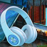 Trådlösa hörlurar LED-ljus över örat headset Carvallo