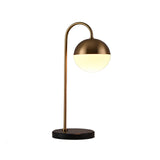 IronLume Lampa – Modern rund Globus-bordslampa Carvallo