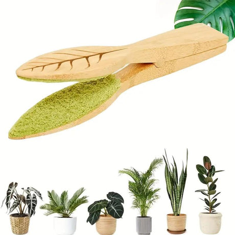 Carvallo Träbladrenare | Mild växtvård utan elektricitet | Ergonomisk & miljövänlig | För inomhus- & utomhusväxter Carvallo