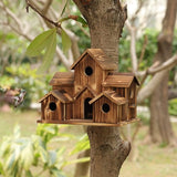 NatureNest - Artisan Birdhouse med sex mysiga ingångar Carvallo