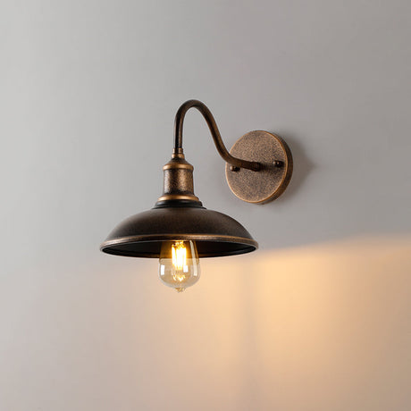 Väderbeständig utomhusbowl-lampa med rustik mässingsfinish Carvallo