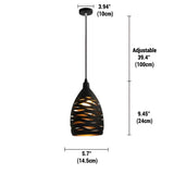 LoftWeave Light - Modern metallbur hängande lampan Carvallo