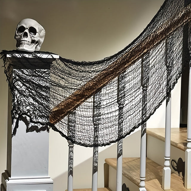 Halloween Tyg Svart Polyester Hängande Dekoration Carvallo