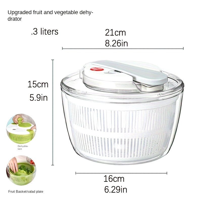 SpinFresh – 3-i-1 salladscentrifug, grönsakstork och multifunktionell durkslag MILA Sverige