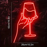 ToastBright Light – Prost! Vin Glas Neon LED Ljus Carvallo