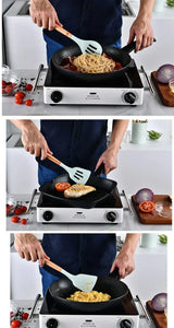 Royallure Trähandtag Kökredskapsset – Hållbart Hårdträ för Värme-säker, Icke-repande Matlagning Carvallo