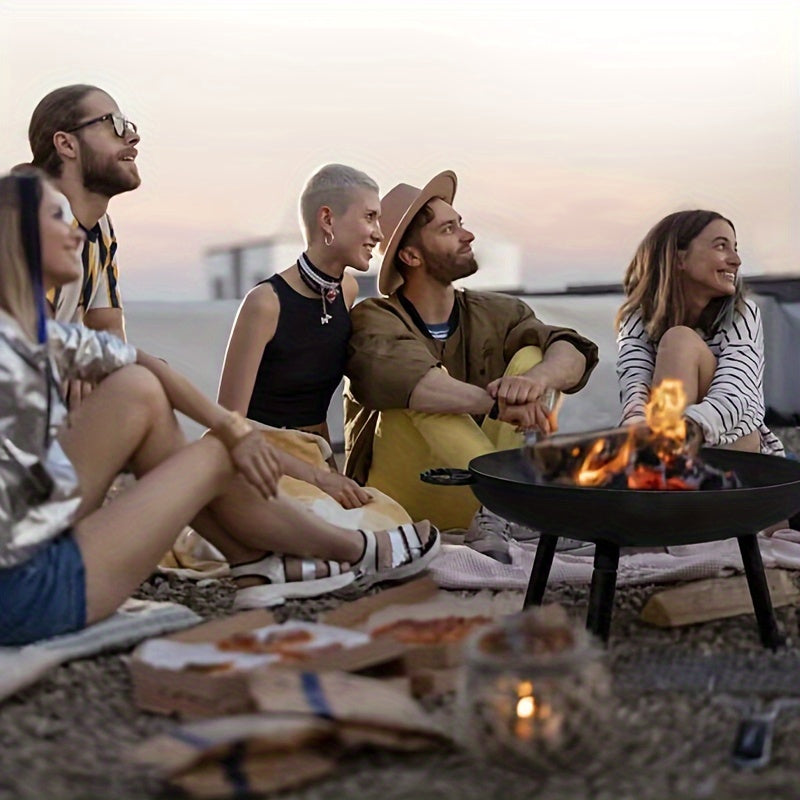 Carvallo Gusseisen Eldstad | 57,5 cm Ø | Robust & Multifunktionell | För Trädgård, Terrass & Camping Carvallo