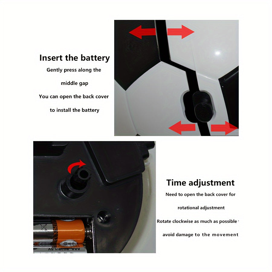 Kreativ Fotboll-formad Väckarklocka – Med Musik och Unik Design för Ung och Gamal Carvallo