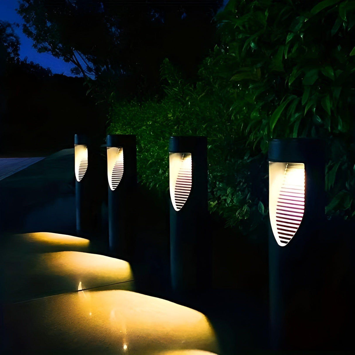 Carvallo Solar Trädgårdslampa Cylinder | Varmvit Ljus | Vattentät & Trådlös | Touch-kontroll Carvallo