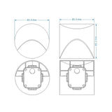 PathLight – Vattentät vägglampa med rörelsesensor för moderna rum Carvallo