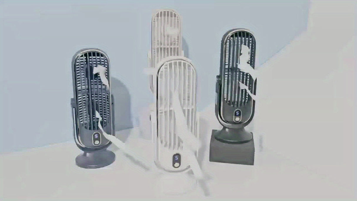 Bärbar luftkylare med dubbla motorer — 5-växlad 720° Surround-kylfläkt MILA Sverige