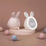 Söt Kanin Väckarklocka - Med Nattlampa och USB Laddningsbar Carvallo