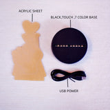 IllumiHeart - 7-färgers LED-nattlampa med touchkontroll Carvallo