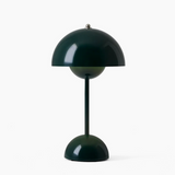 Vintage Trådlampa | Uppladdningsbar med Plisserad Textilskärm | Touch Dimmbar Carvallo